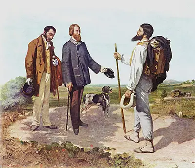 Die Begegnung (Bonjour, Monsieur Courbet) Gustave Courbet